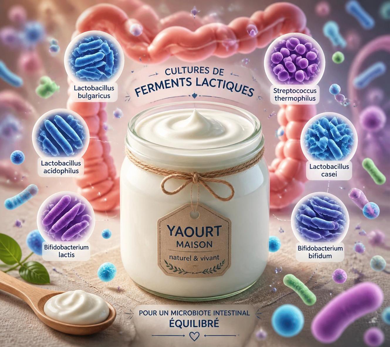 découvrez les bienfaits des ferments lactiques pour yaourt sur votre microbiote intestinal et améliorez votre santé digestive grâce à ces probiotiques naturels.