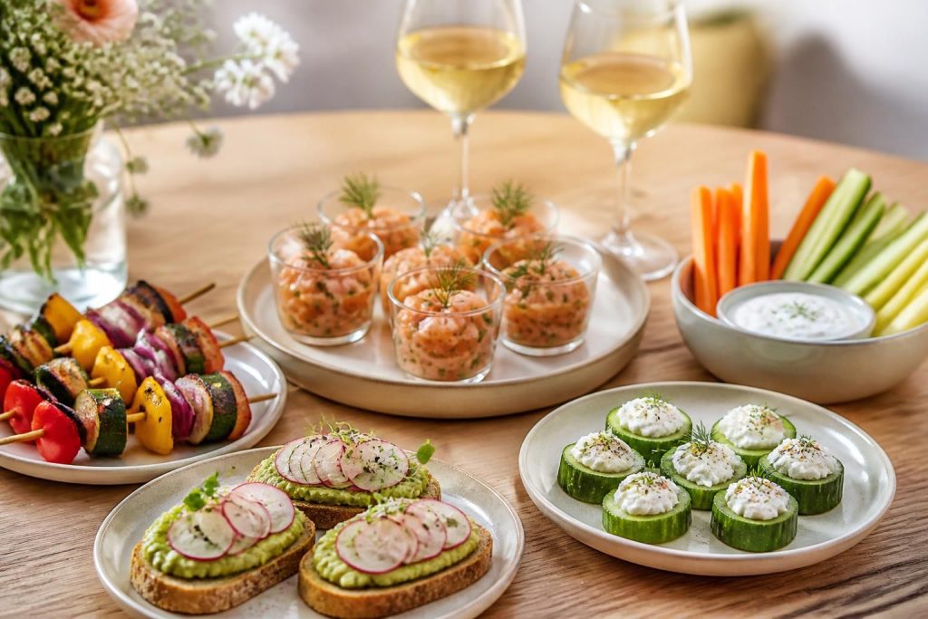 découvrez 5 recettes d'apéro light gourmandes pour vous faire plaisir sans culpabiliser. des idées simples et savoureuses pour un moment convivial et léger.