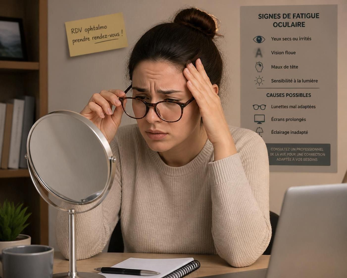découvrez les symptômes alarmants liés à des lunettes mal adaptées et apprenez pourquoi il est crucial de ne pas les ignorer pour préserver votre santé visuelle.