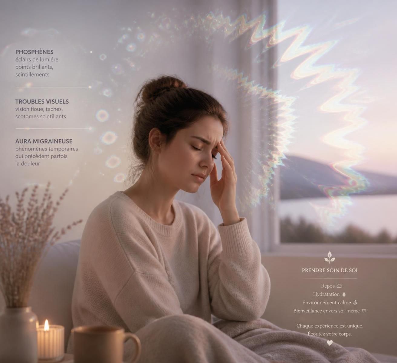 découvrez comment reconnaître les signes de l’aura migraineuse afin de mieux prévenir et gérer les douleurs liées à la migraine.