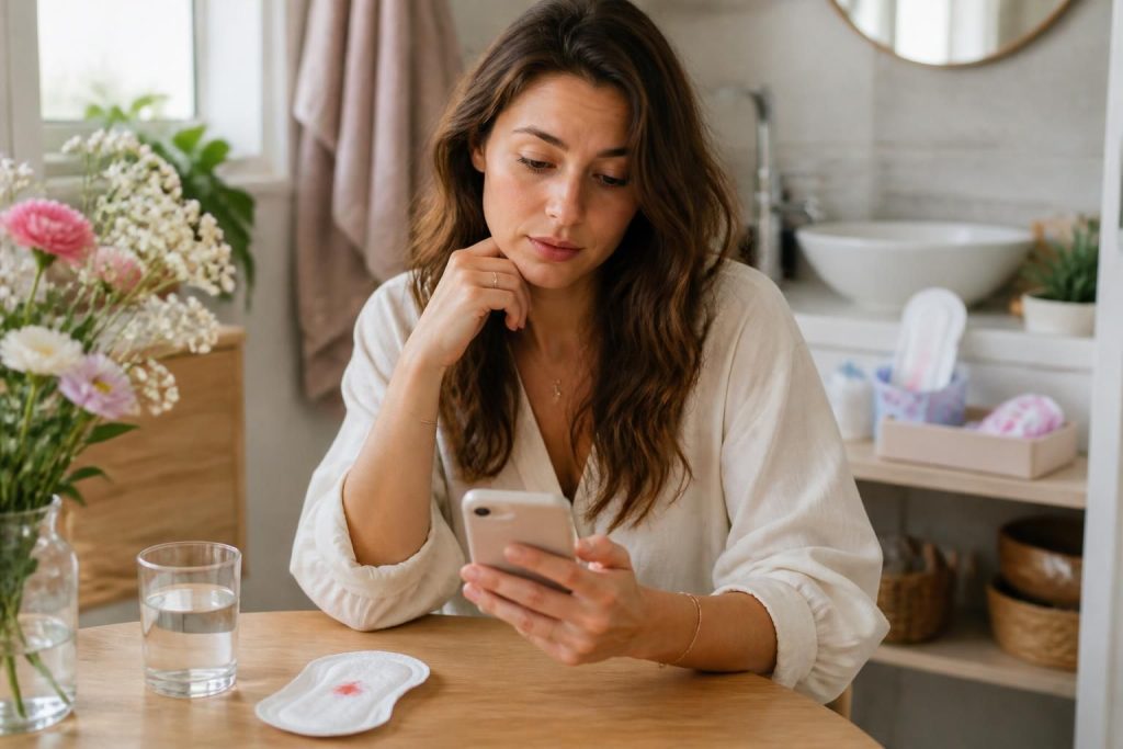 découvrez quand le spotting pendant le cycle menstruel est normal et à quel moment il peut signaler un problème de santé nécessitant une consultation médicale.